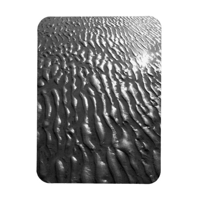 Beach Sand Ripples  Postcard Magnet (Vertical)