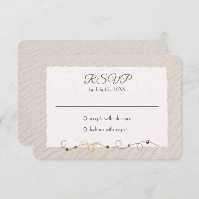 Beach Sand RSVP (Front/Back)