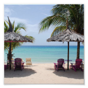 Beach Sand Sea Palm Vacation Destiny's Destiny Photo Print