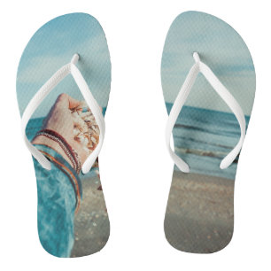 Beach Sand & Seashells Thongs