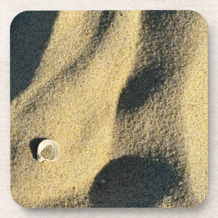Beach Sand Shell Photo Coasters