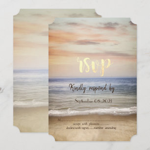 Beach Sand Sky RSVP Invitation