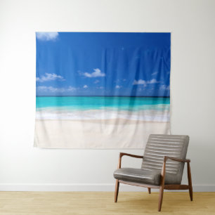 Beach Sand Surf Ocean Sea Backdrop Photo Booth Tapestry
