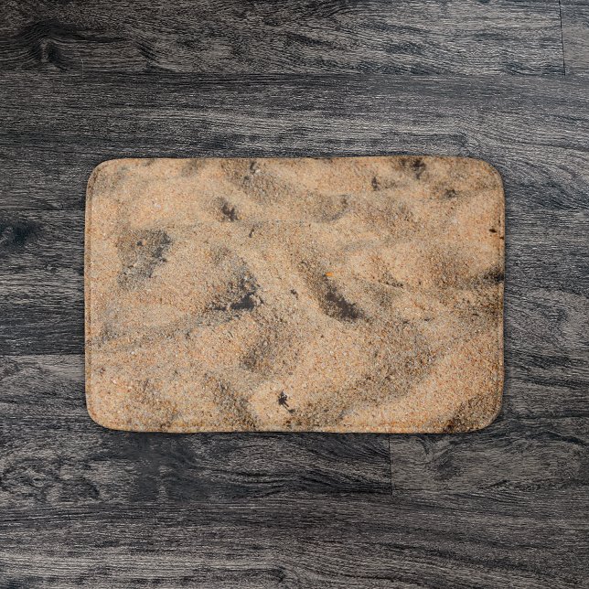 Beach Sand Tropical Bathroom Decor Bath Mat (Creator Uploaded)