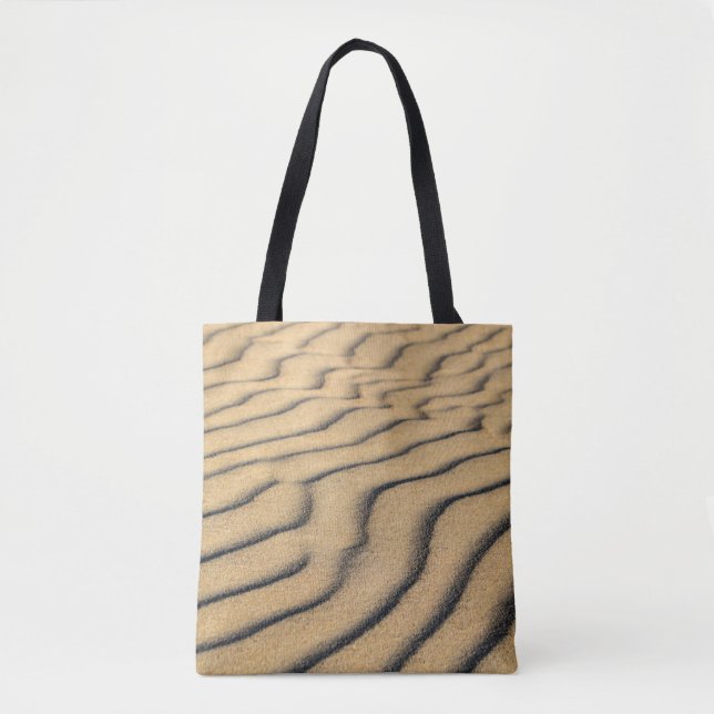Beach sand waves sand dunes sandy tote bag (Front)