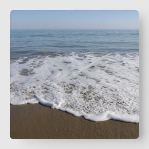 Beach/Sand/Waves Square Wall Clock