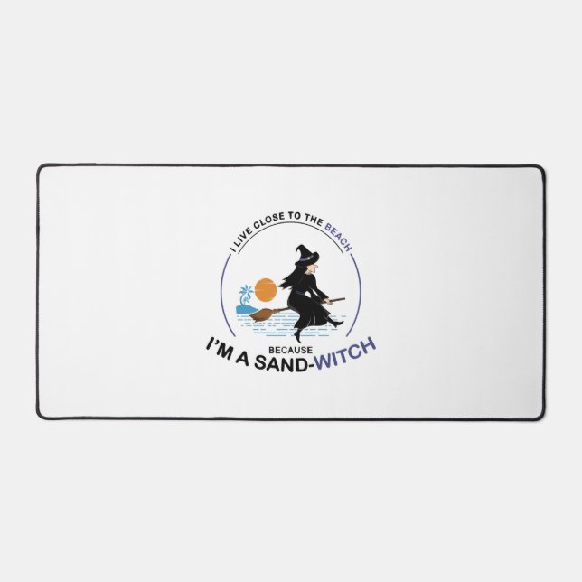 Beach Sand-Witch for Halloween Party Desk Mat (Front)
