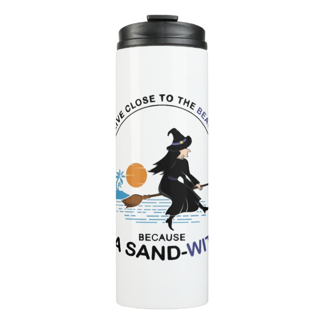 Beach Sand-Witch for Halloween Party Thermal Tumbler (Front)