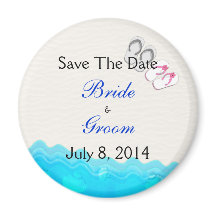 Beach Sandals Wedding Save The Date