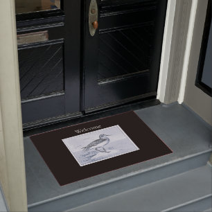 Beach Sandpiper Bird Tropical Ocean Sand Nature Doormat