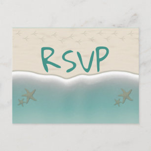 Beach Sandy Shore Starfish RSVP Postcards
