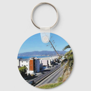 Beach Santa Monica Ocean Key Ring