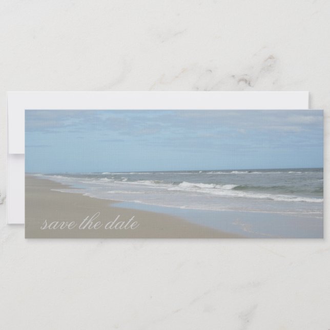 Beach Save the Date Announcement (Front)