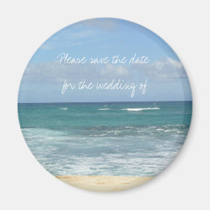 Beach Save the Date Magnet