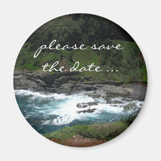 beach save the date magnet