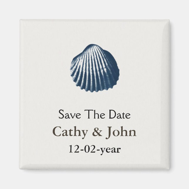 beach Save the date magnet (Front)