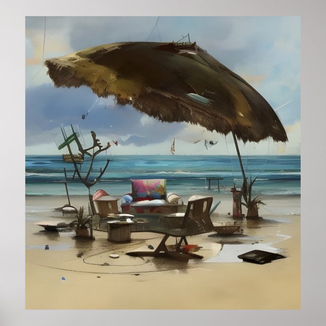 Beach Scene 1 Poster (Front)