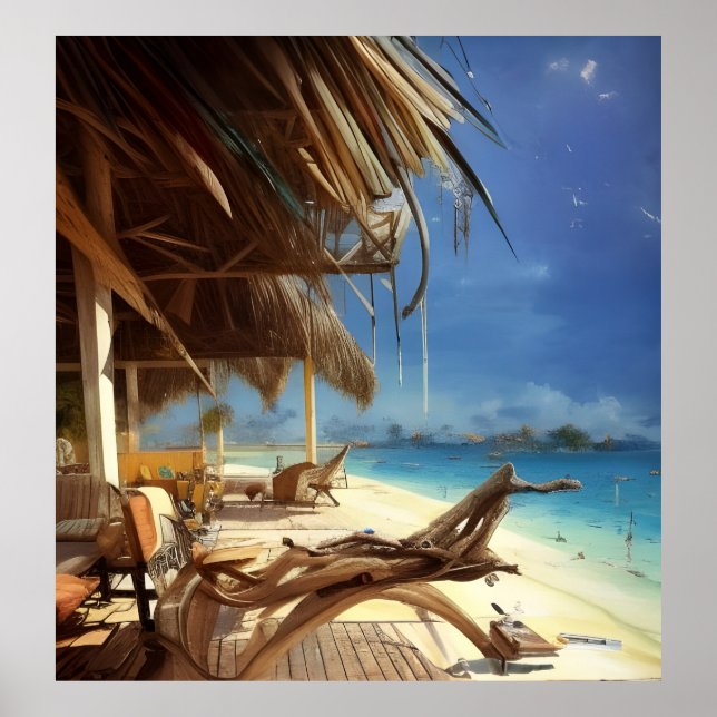 Beach Scene 2 Poster (Front)