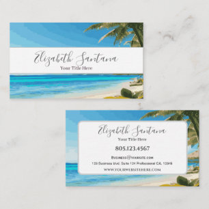 Beach Scene Business Card