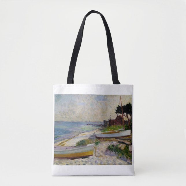 Beach Scene by William Glackens Tote Bag (Front)