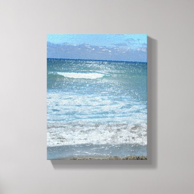 Beach scene canvas print (Front)
