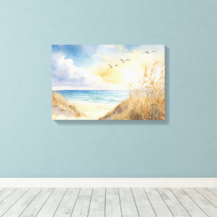 Beach Scene Canvas Wall Art