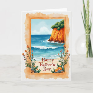 Beach Scene Fathers Day Card