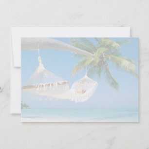 Beach Scene Flat Note Card