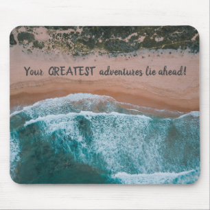 Beach scene greatest adventure, mouse pad