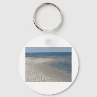 Beach Scene Key Ring
