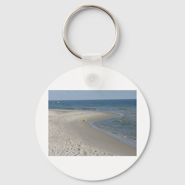 Beach Scene Key Ring (Front)