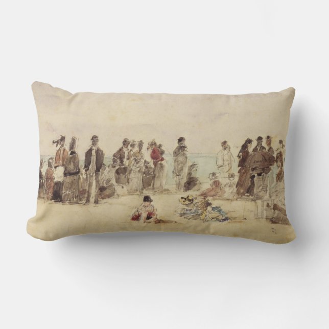 Beach Scene Lumbar Cushion (Front)