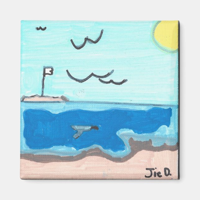 Beach Scene Magnet (Front)