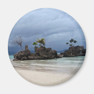 Beach scene magnet