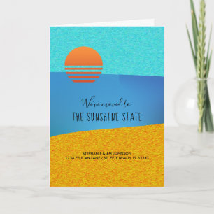 Beach Scene New Home in Florida Card