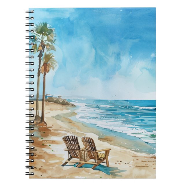 Beach Scene Notebook (Front)