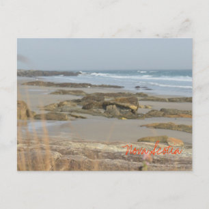 Beach Scene Nova Scotia Rissers Southshore Postcard