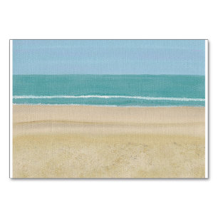 Beach Scene, Reading Flashcards for Adults Table Number