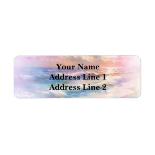 Beach Scene Return Address Label