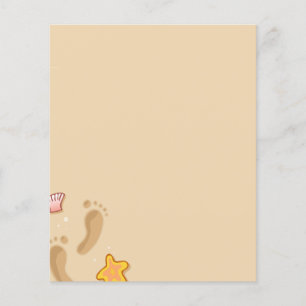 Beach Scene Stationery Flyer