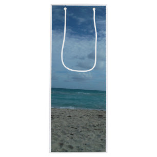 BEACH SCENE WINE GIFT BAG