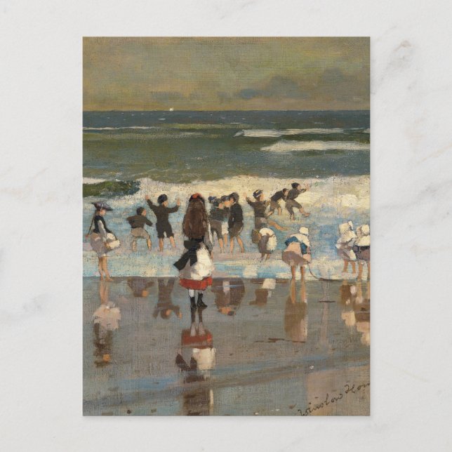 Beach Scene - Winslow Homer Postcard (Front)