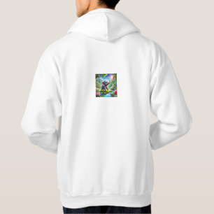Beach Scene with Red Accents, Boats & Ships Hoodie