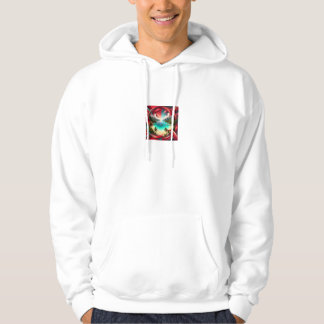 Beach Scene with Red Accents, Boats & Ships Hoodie