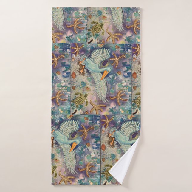 Beach Scenes Bath Towel Set (Bath Towel)