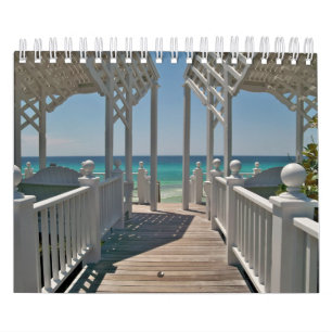 Beach Scenes of Beautiful Seaside, Florida Calendar