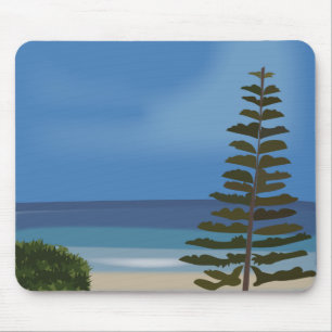Beach Sea Pine Tree Nature  Mouse Pad