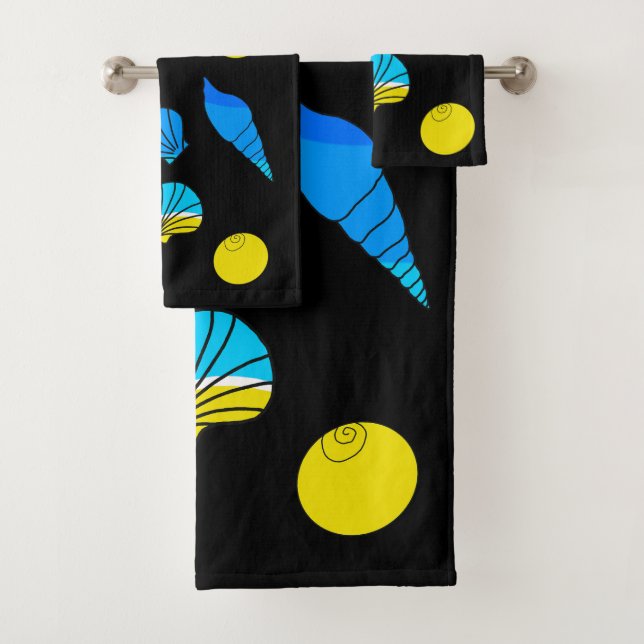 Beach Sea Shell  Bath Towel Set (Insitu)
