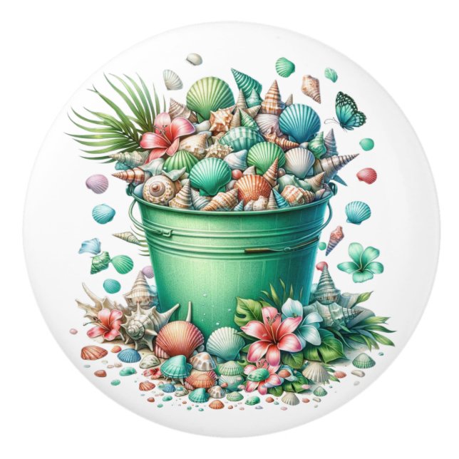 Beach Sea Shell Drawer Knobs - SRF (Front)