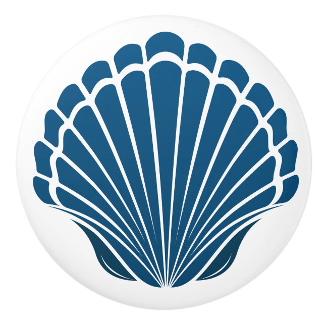 Beach Sea Shell Drawer Knobs - SRF (Front)